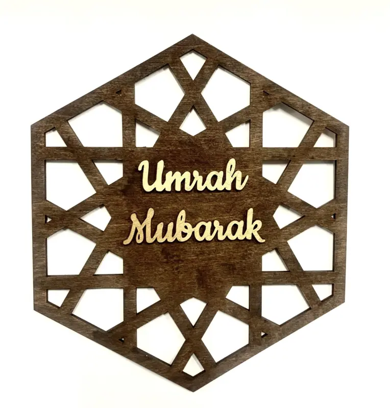 Umrah Mubarak Træ tavle