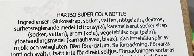 Giant Cola Flaschen Haribo, 1 Kg