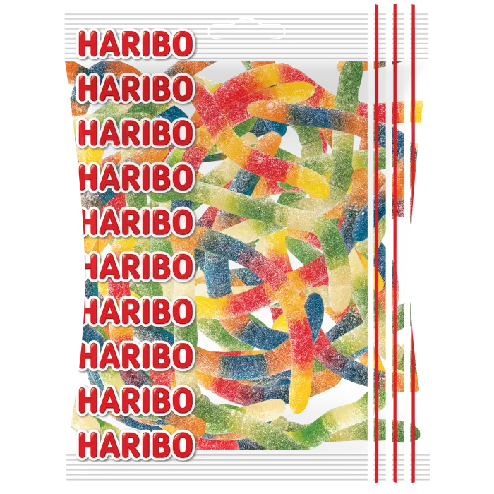 Sour Worms Haribo, 1 kg
