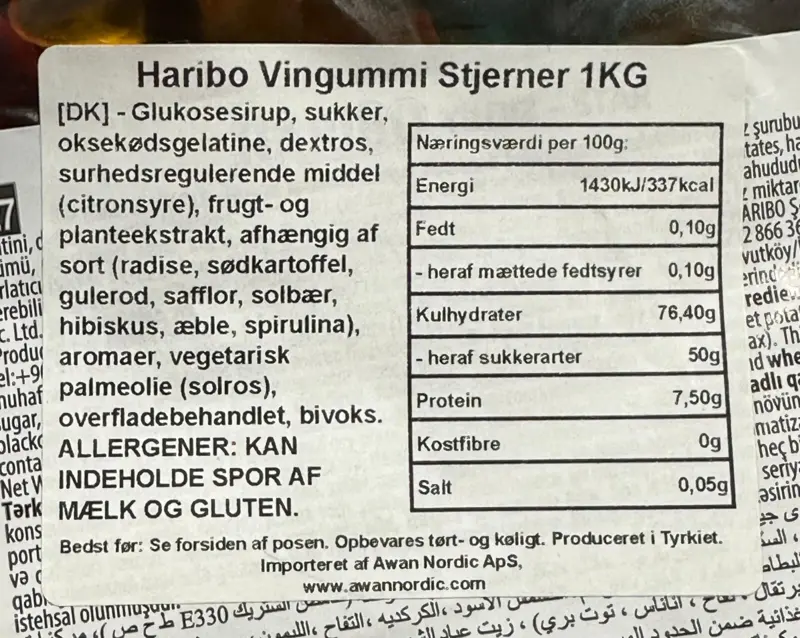 "Yildiz Stars" Haribo, 1 kg