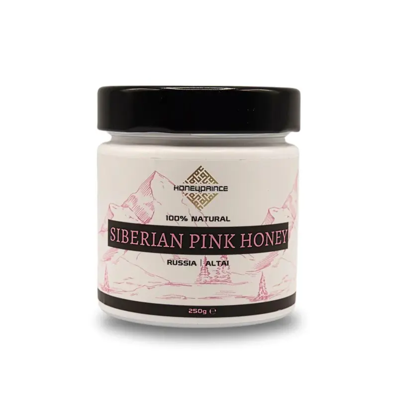 Pink honning fra Sibirien, 250g