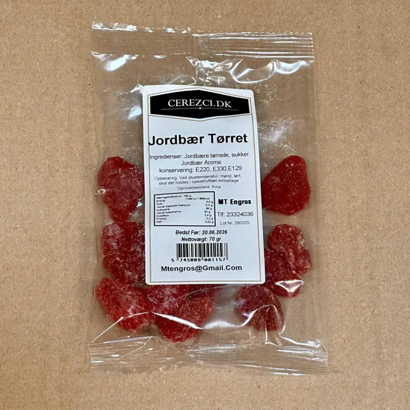 Getrocknete Erdbeeren, 70g