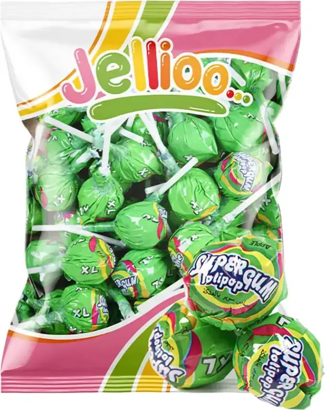 Lollipop Gum Sour Green Apple, Jeliioo