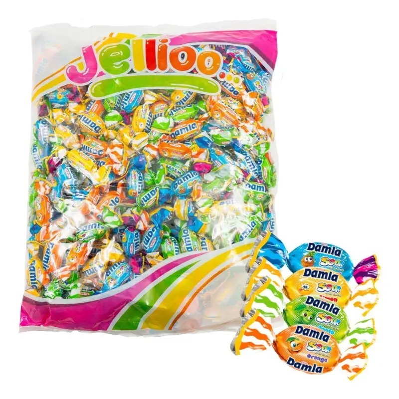 Damla Karameller, Sour Blast Chew, jellioo, 1kg