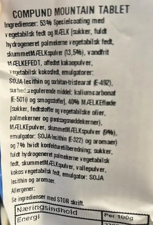 Chokoladebar Med Flødefyld, 90g