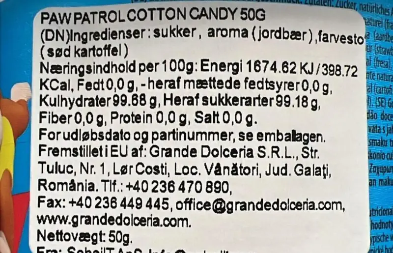 Candyfloss Paw Patrol 50g