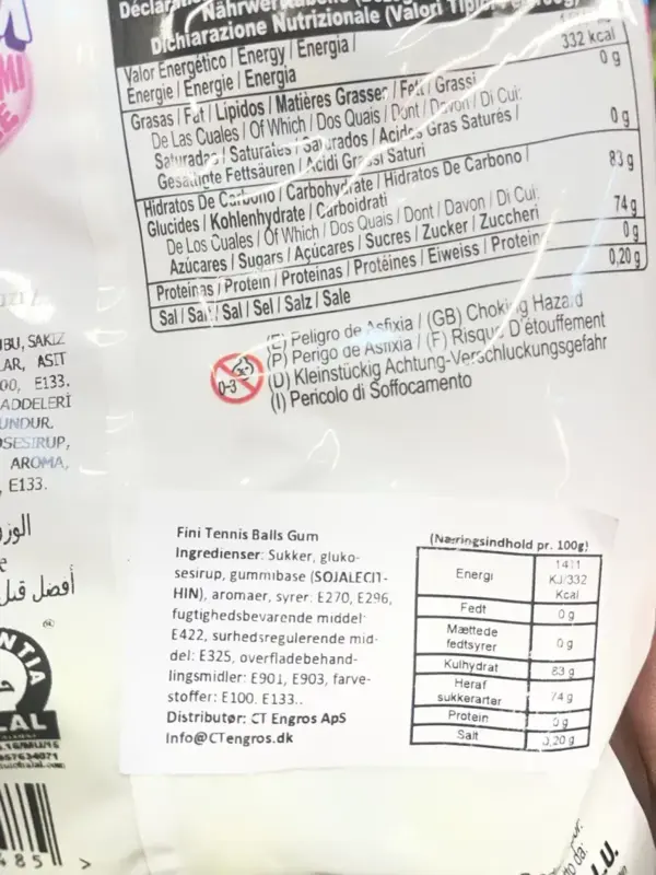 Tennisbollar Bubblegum, Fini 75 gr