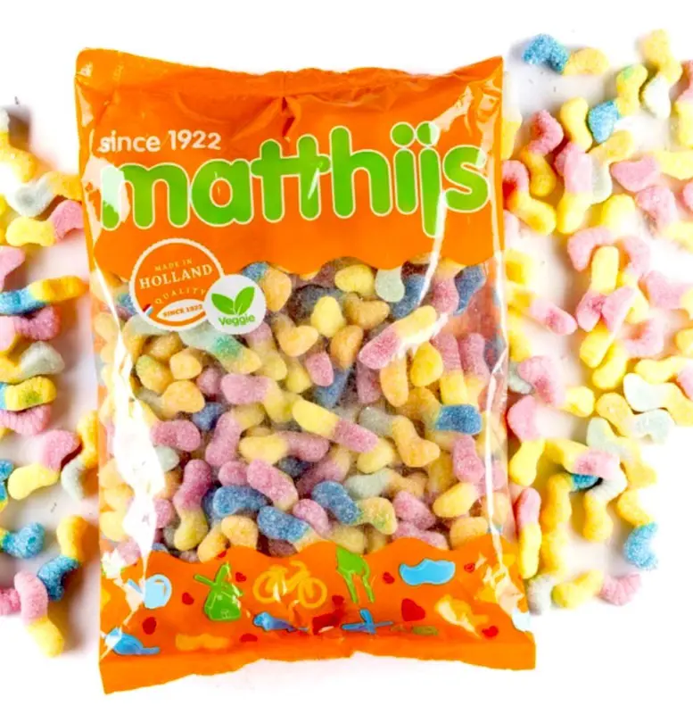 Matthijs Veggie Neon Worms, 1kg