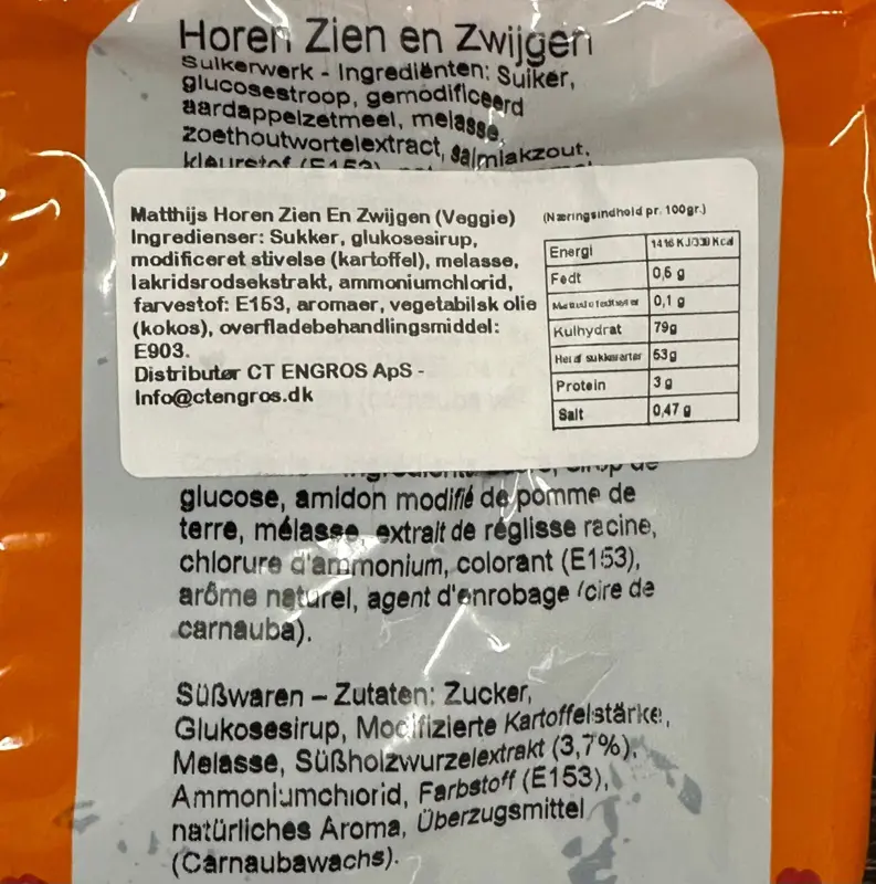 Matthijs Veggie Hör, se och säg inget ont, 1kg