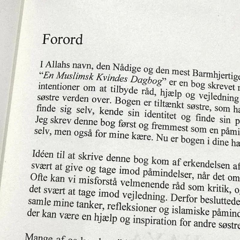 En Muslimsk Kvindes Dagbog (Dansk)
