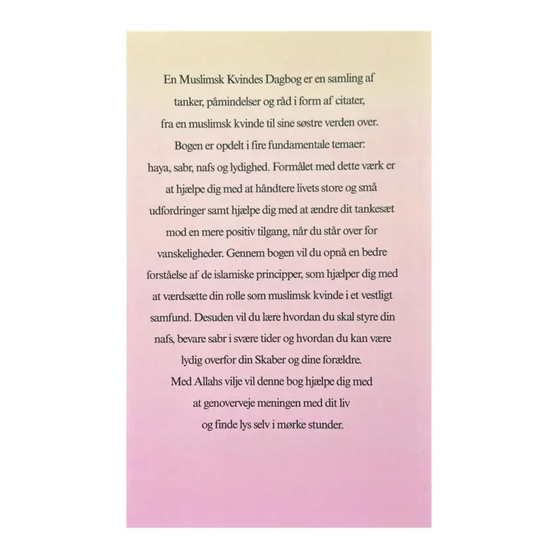 En Muslimsk Kvindes Dagbog (Dansk)