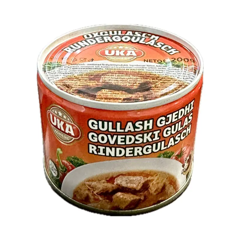 Rindergulasch in der Dose, 200g