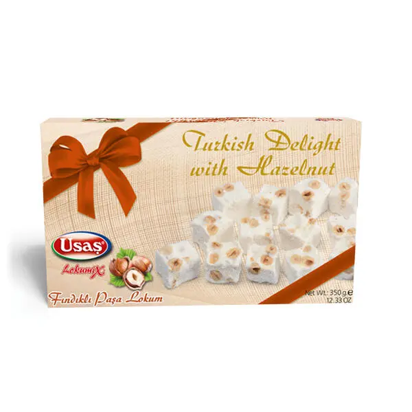 Tyrkisk Delight Med Hasselnød,350G