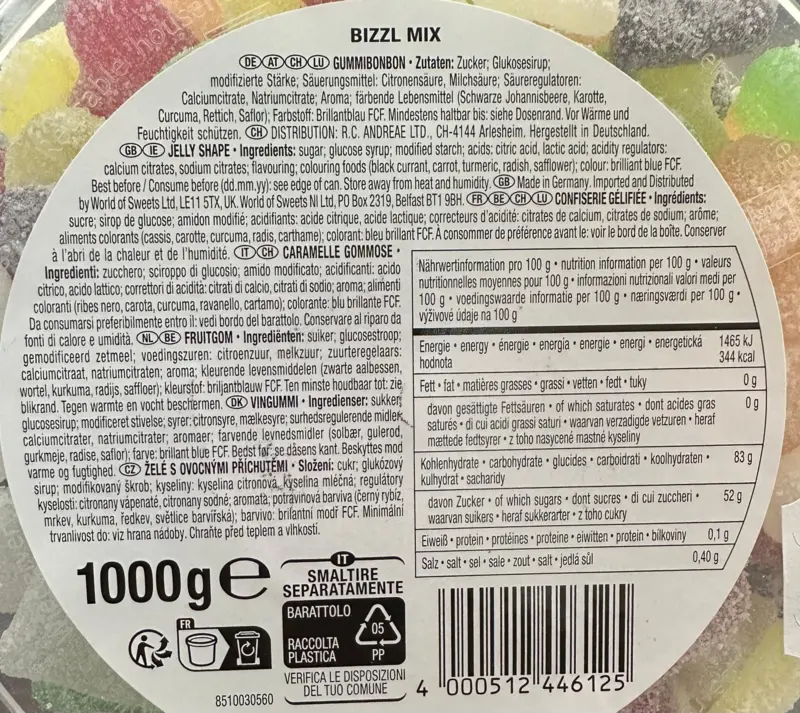 Trolli Sour Bizzl Mix, 1000g