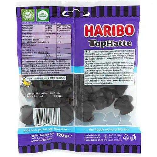 Haribo Top Hatte 120 g