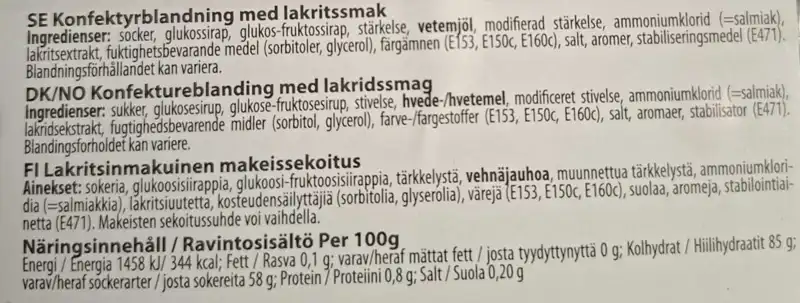 Cloetta Malaco Gott & Blandet Salt, 2 kg