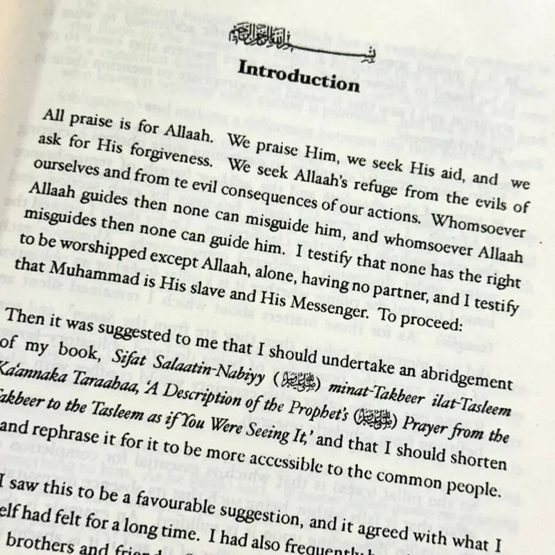 The Abridgement of The Prophet’s Prayer described
