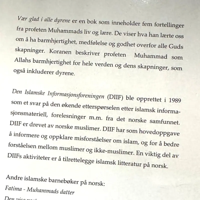 Var glad i alla djur