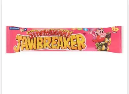 Zed jordbær kæbebryder og tyggegummi 4 stk