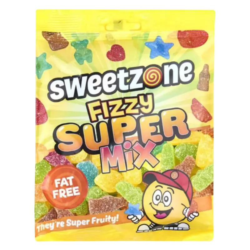 Sweetzone Fizzy Super Mix Gelébitar 170g