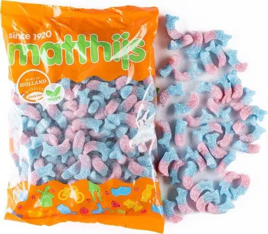 Matthijs - Sour Bubblegum Delfiner - 1 Kilo