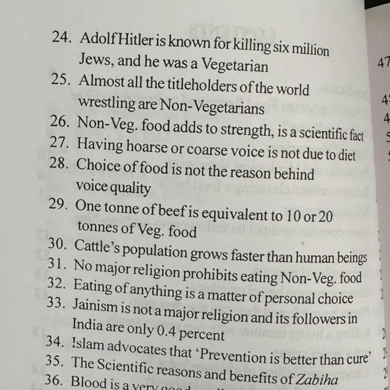 Is non-vegetarian food permitted or prohibited for the human being?