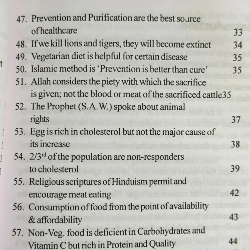 Is non-vegetarian food permitted or prohibited for the human being?