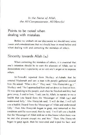 Die Methoden des Propheten zur Korrektur von Fehlern