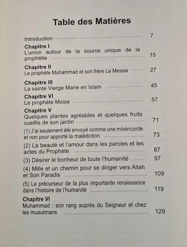 La grande famille prophetique (bog om profeten på fransk)