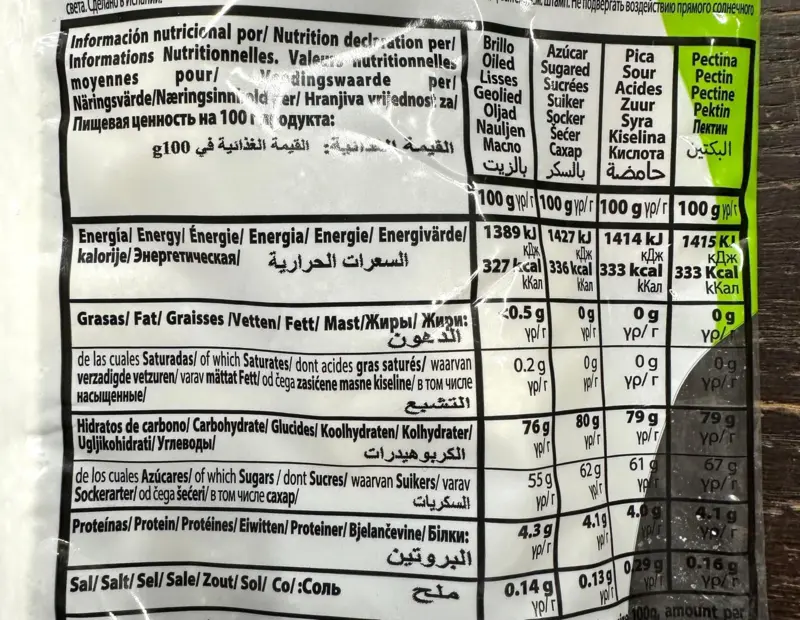 Sura colaflaskor, 1000g