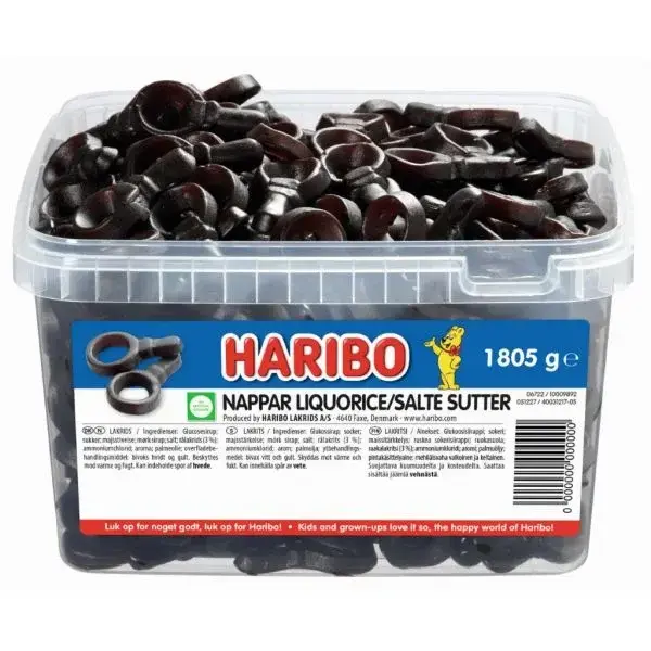 Nappar Lakrits, Haribo 1805 gr