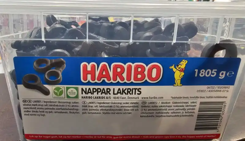 Nappar Lakrits, Haribo 1805 gr