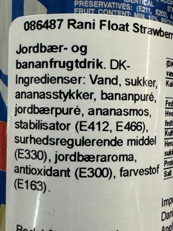 Rani Float Strawberry banana drink, 235ml