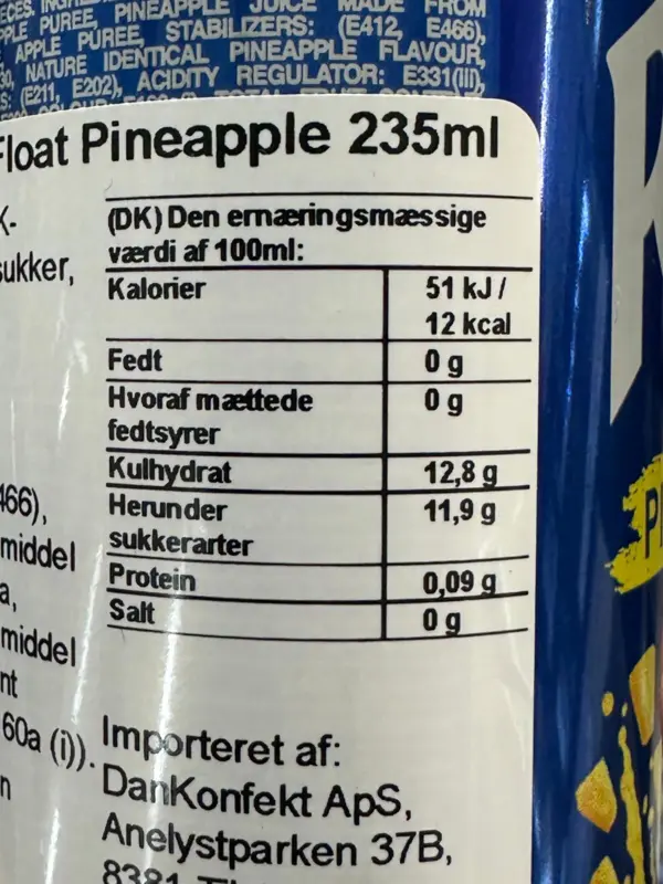 Rani Float Pineapple drink, 235ml