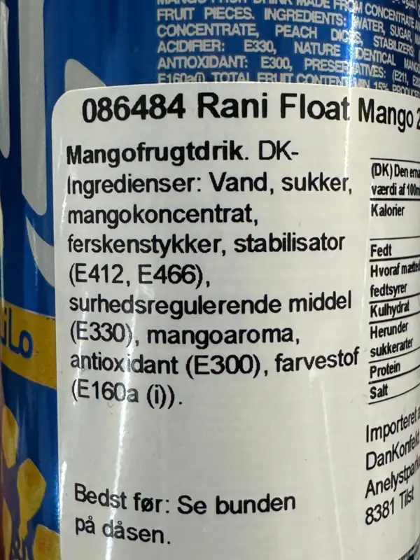 Rani Float Mango drink, 235ml