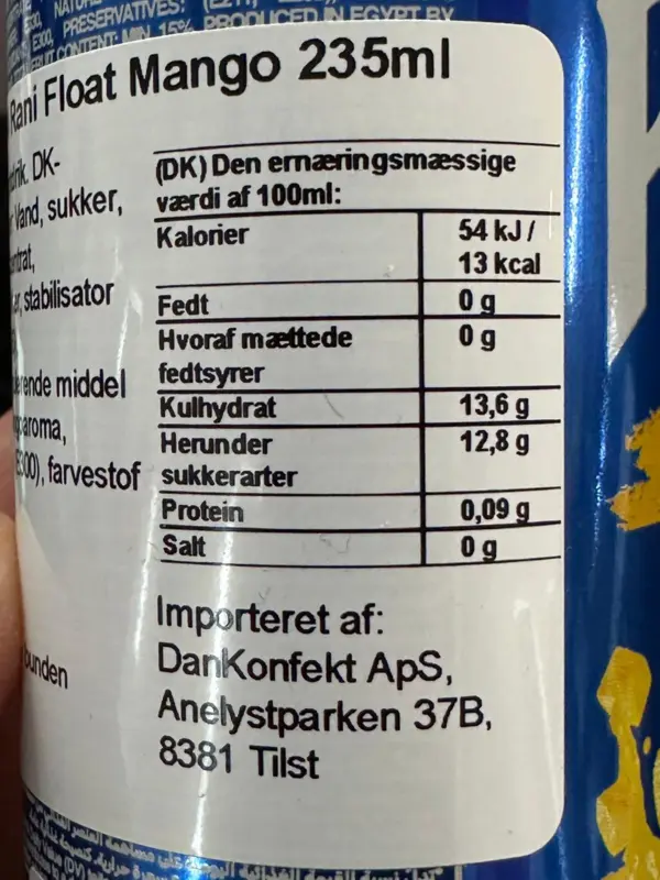 Rani Float Mango drink, 235ml