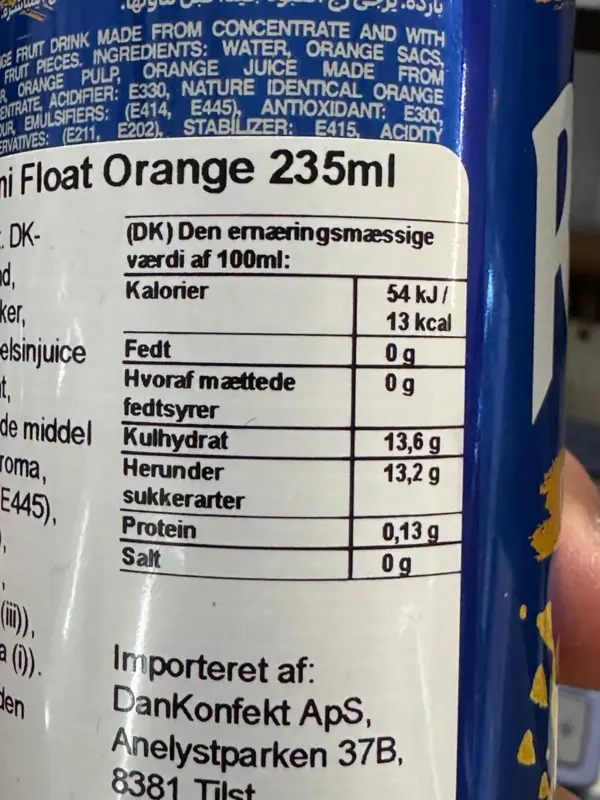 Rani Float Orange dryck, 235ml