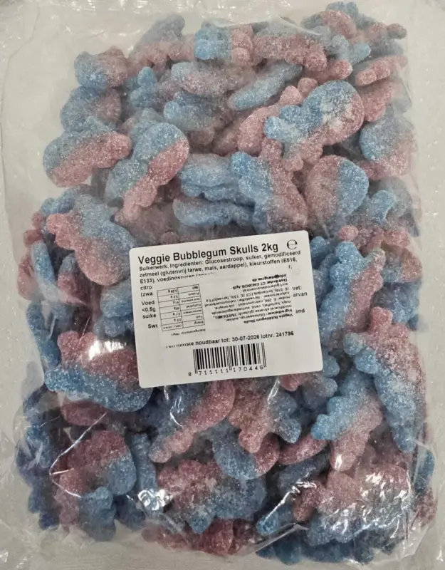 Veggie Bubblegum Skulls 2kg