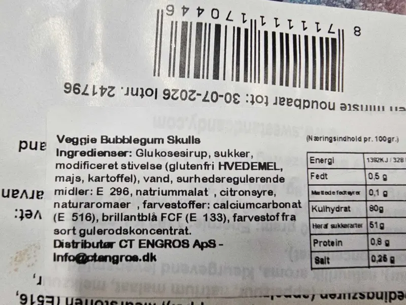 Veggie Bubblegum Skulls 2kg