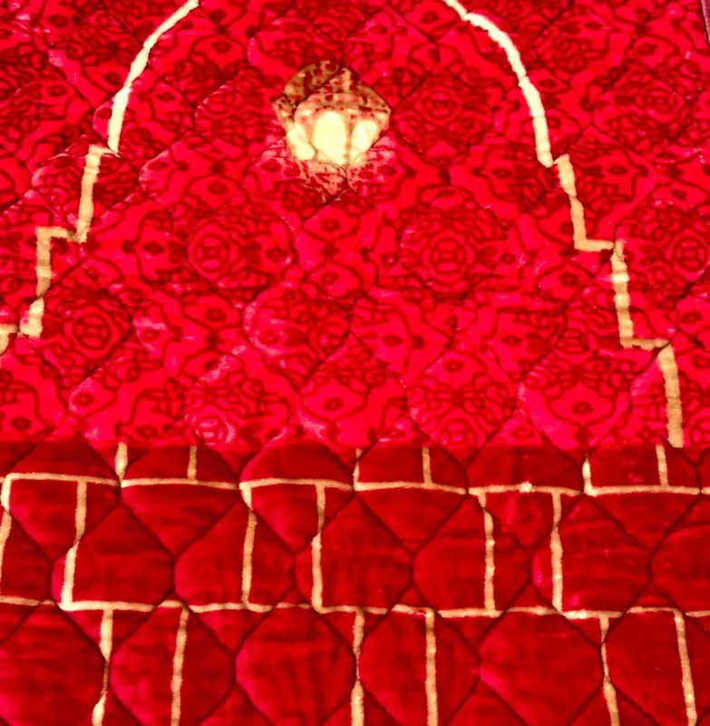 Super soft bedetæppe, Rød