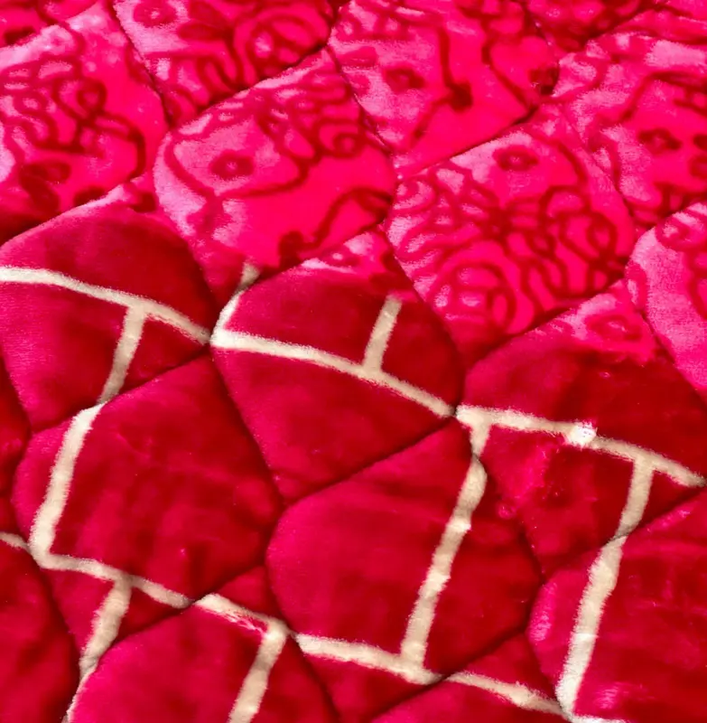 Super soft bedetæppe, Rød