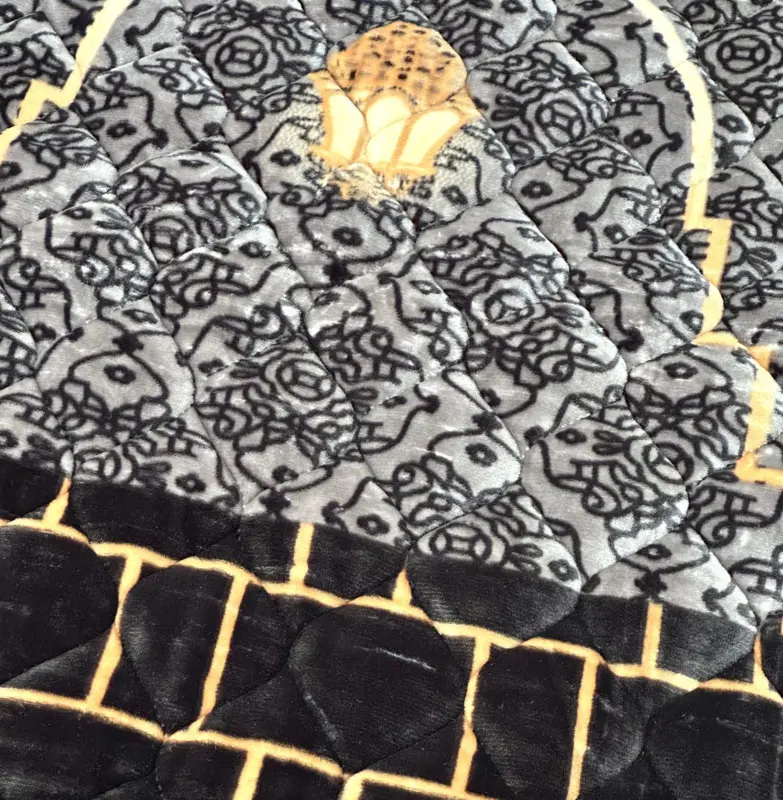 Super soft Kaaba bedetæppe, Sort