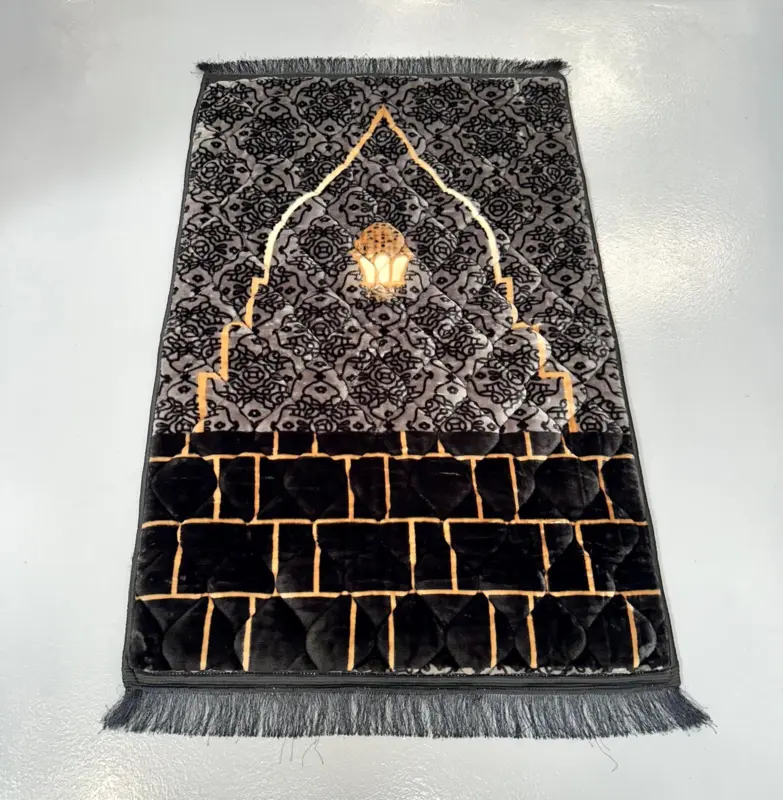 Super soft Kaaba bedetæppe, Sort