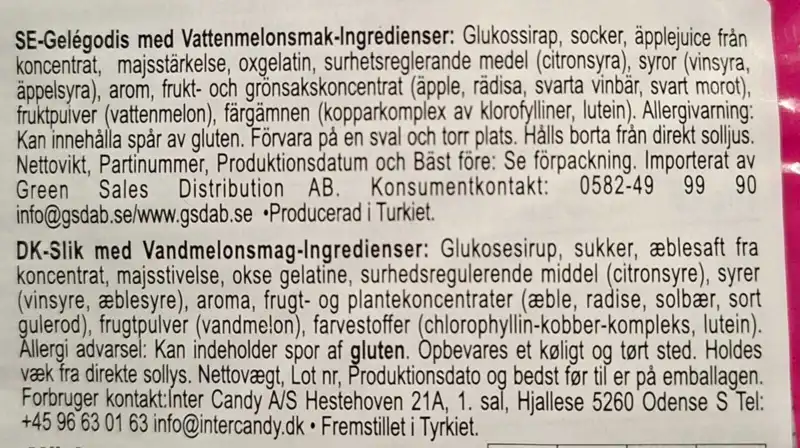 Vandmelon Skiver Bebeto 1kg