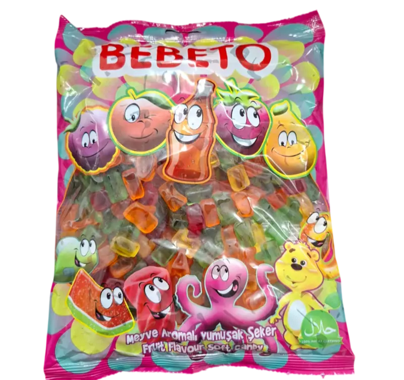 Alfabet Vingummi Med Frugtsmag  Bebeto 1kg