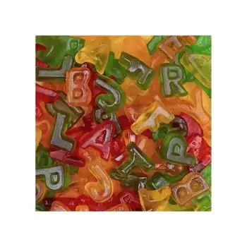 Alfabet Vingummi Med Frugtsmag  Bebeto 1kg