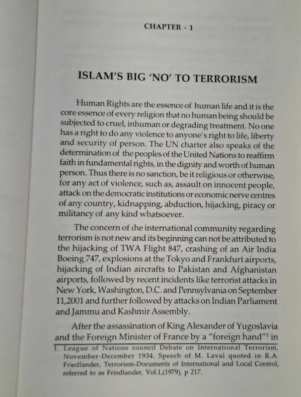 Islam's  Big 'No' To Terrorism  By Khwaja Abdul Muntaqim