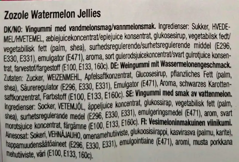 Watermelon Strips Zozole 75g (Vegan)