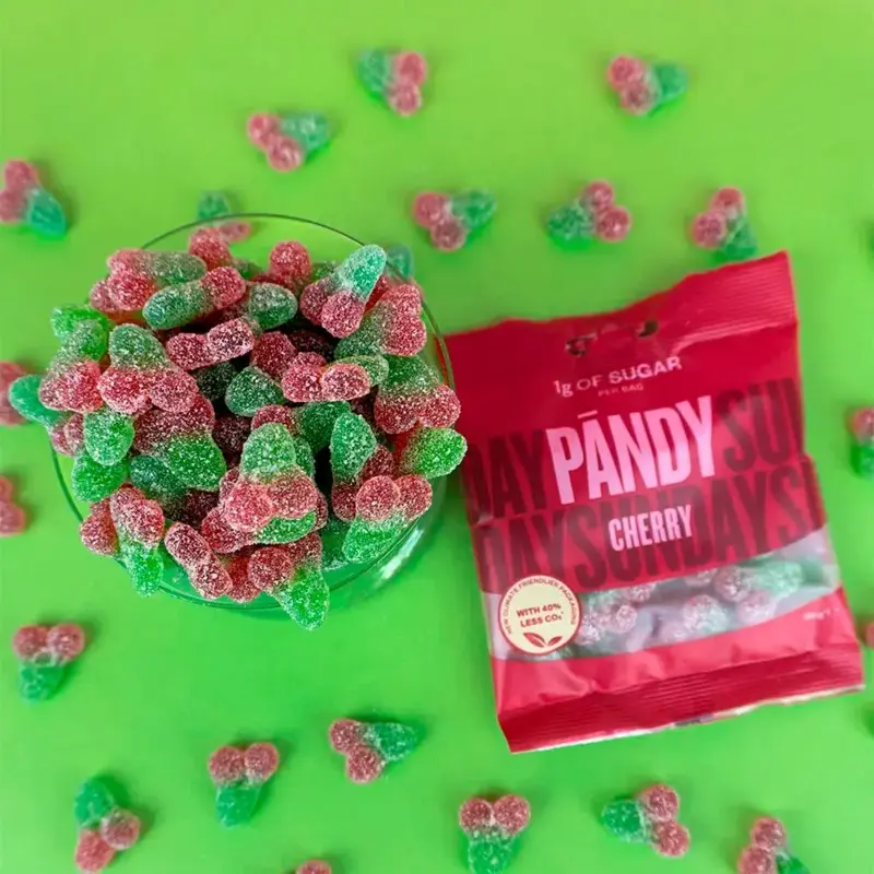 Sur Kirsebær Smag Slik Pandy 50g