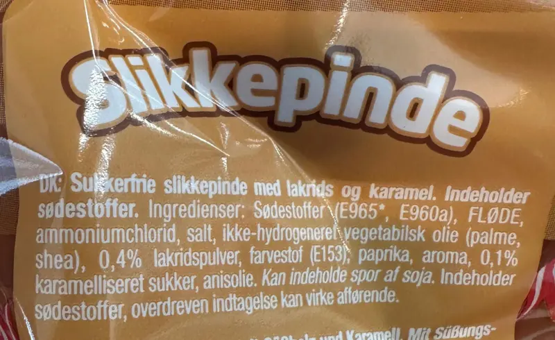 Sukkerfri Slikkepinde, 10 stk